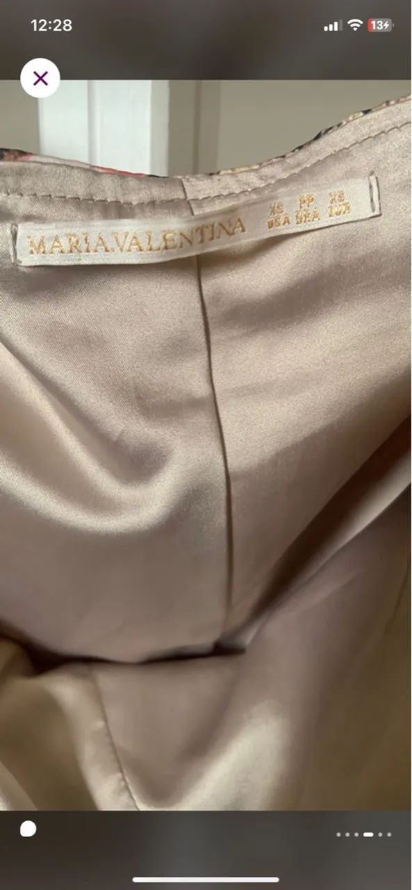 Saia de cetim estampada - Maria Valentina  - Foto 3