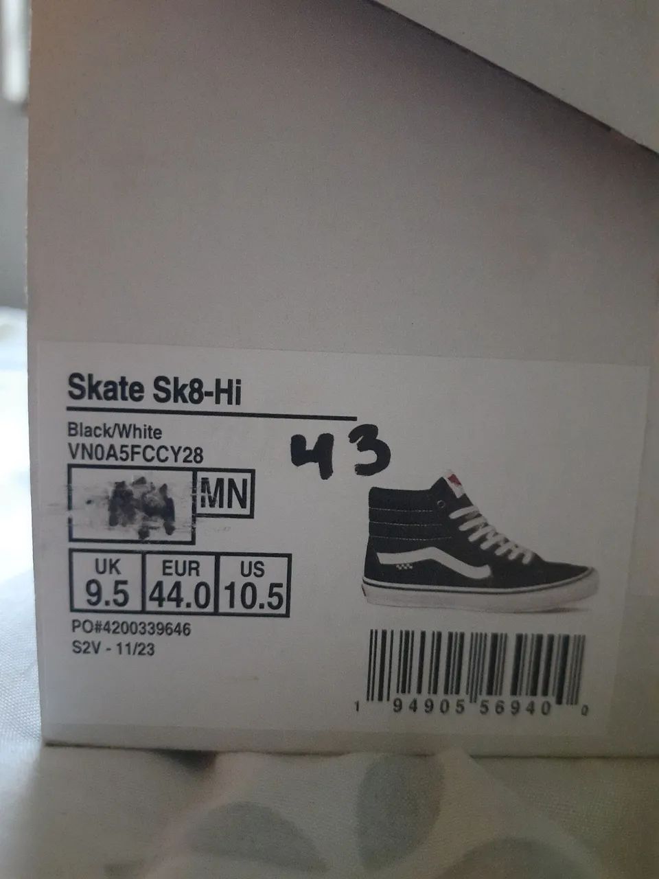 Tênis Vans Sk8-Hi Preto - Foto 3