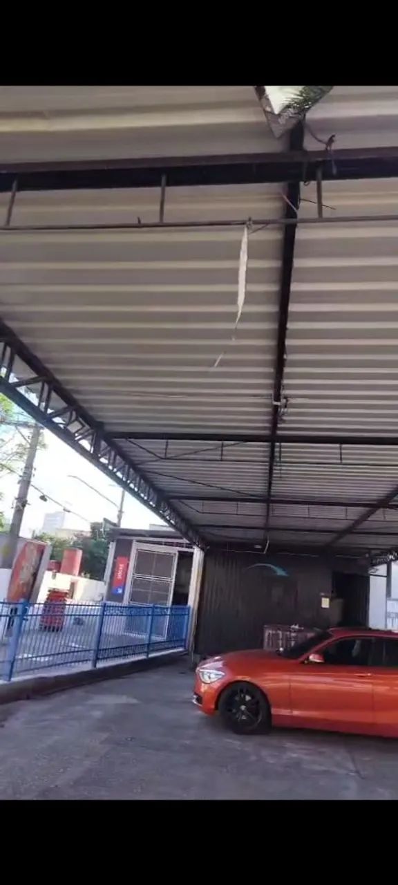 Estrutura metálica semi nova , para lava rápido ou outra utilidade, com cabine e telhas se - Foto 2
