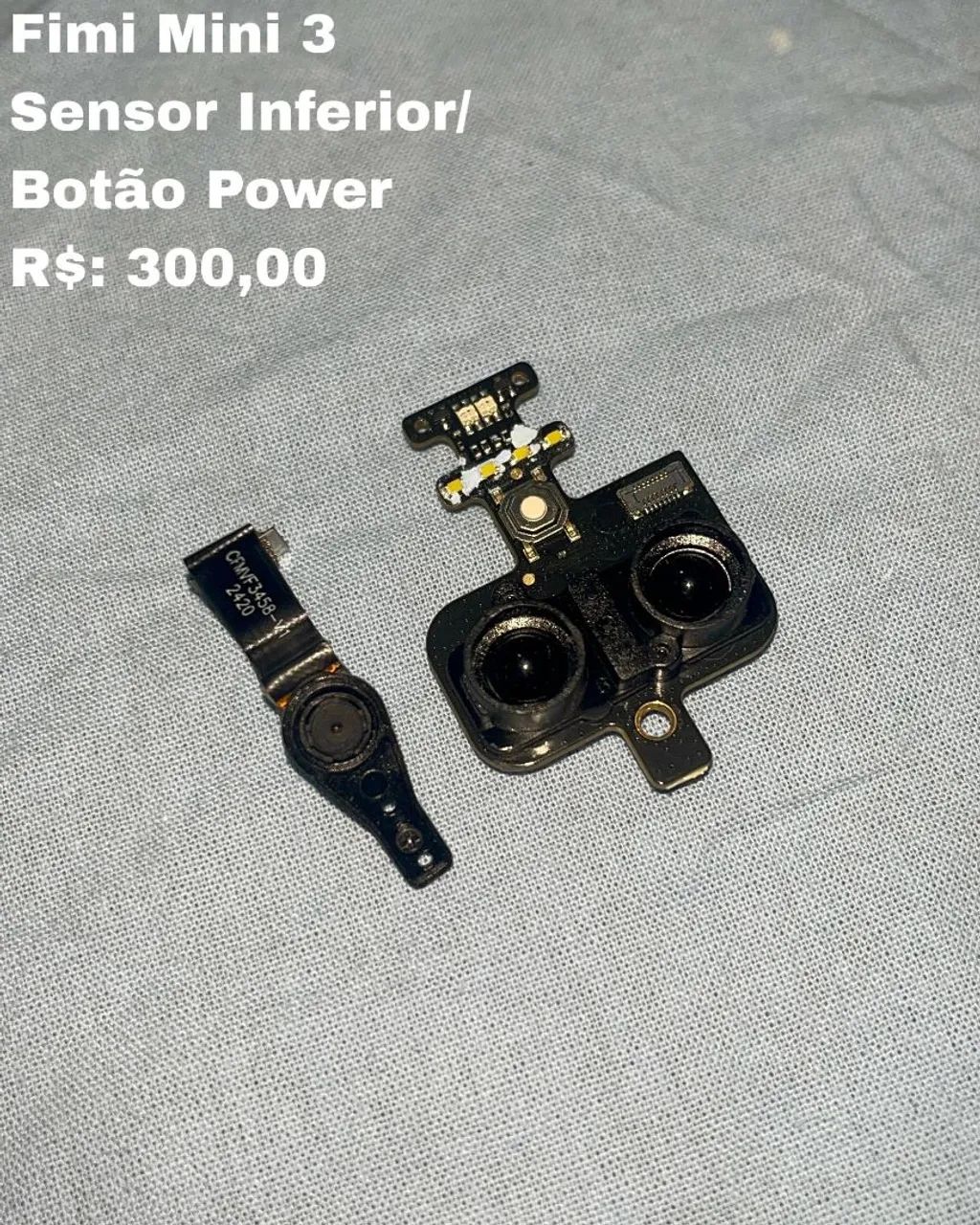 Sensor inferior/ Botão Power 