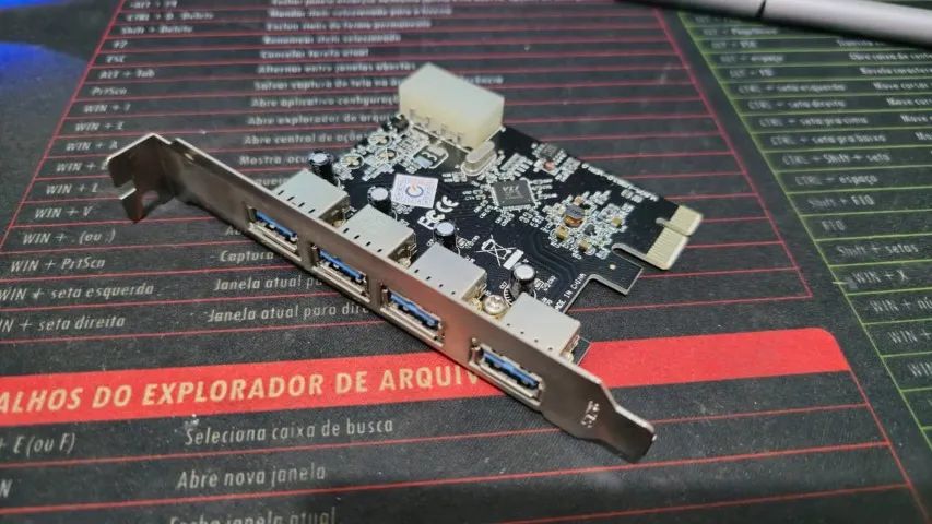 Placa Usb 3.0 Pci Express Pci-e 4 Portas Saidas - Foto 2