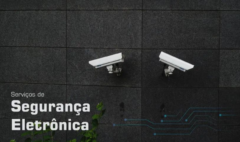 Instalação de câmeras de segurança, alarmes.