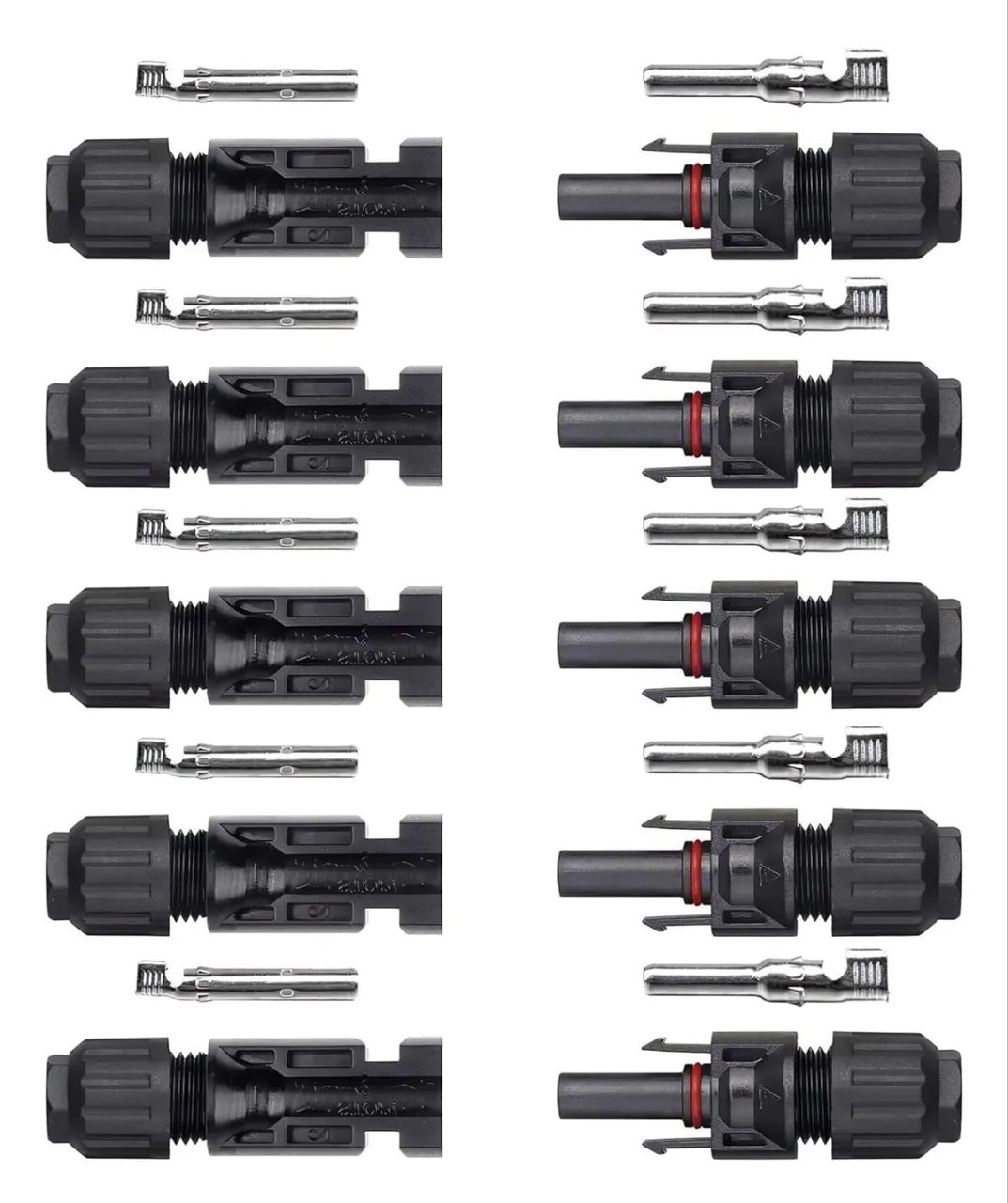 Conector MC4 o par macho e fêmea  - Foto 2