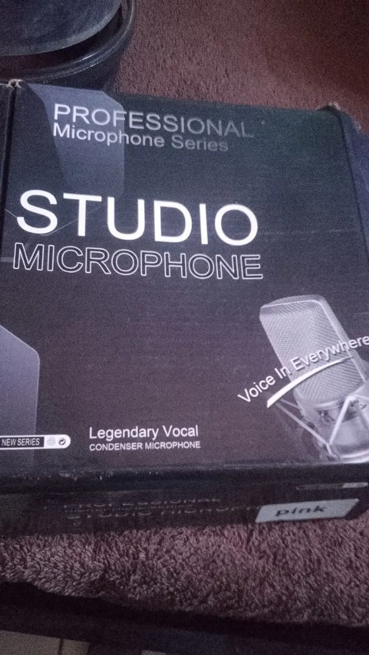 Microfone Condensador Estúdio Vocal