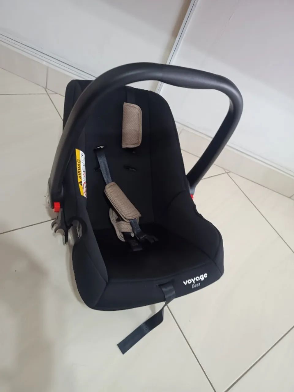 Carrinho + Bebê Conforto Voyage Delta Bege - Foto 4