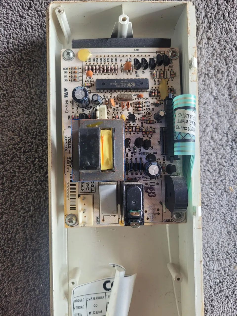 Placa potência micro-ondas consul cms25abhna 127V  - Foto 2