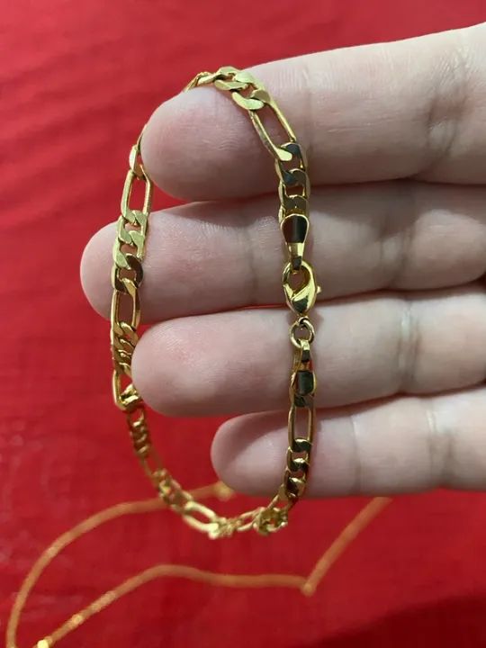 Conjunto de Colar e Pulseira em Ouro 18k - Foto 4