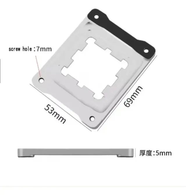 Thermalright Moldura Frame Contato Amd Ryzen Am5 Cpu Silver - Foto 2