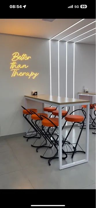 Conjunto de Cadeiras para restaurante ou sorveteria - Estilo Industrial