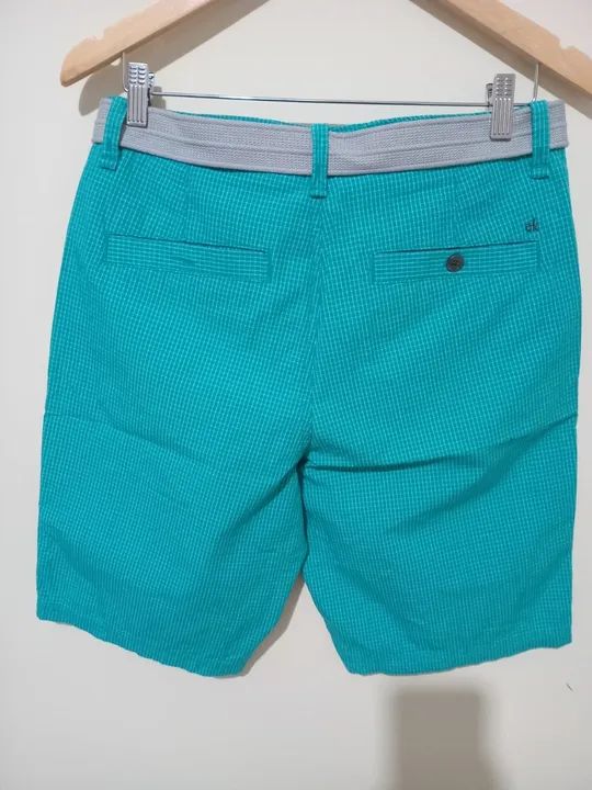 Bermuda Calvin Klein Masculino Verde - Foto 4