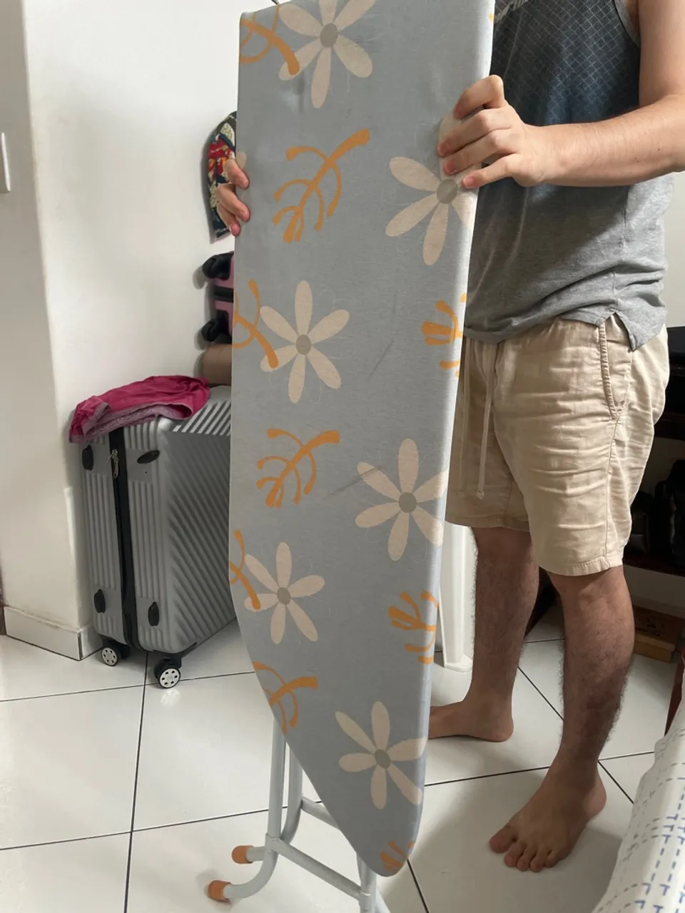 Tábua de Passar Roupa com Estampa Floral