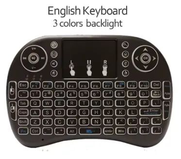 Mini teclado sem fio iluminado wireless
