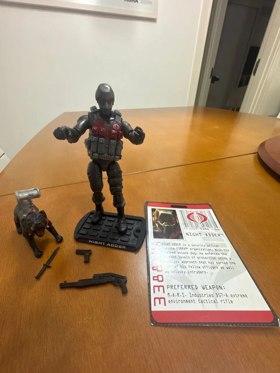 Boneco Gi Joe Night Adder Cobra - Colecionável