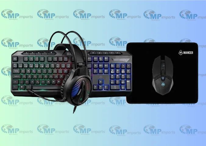 Loja MP Imports: Combo Gamer Mancer ORC V2 4x1, Rainbow, Teclado