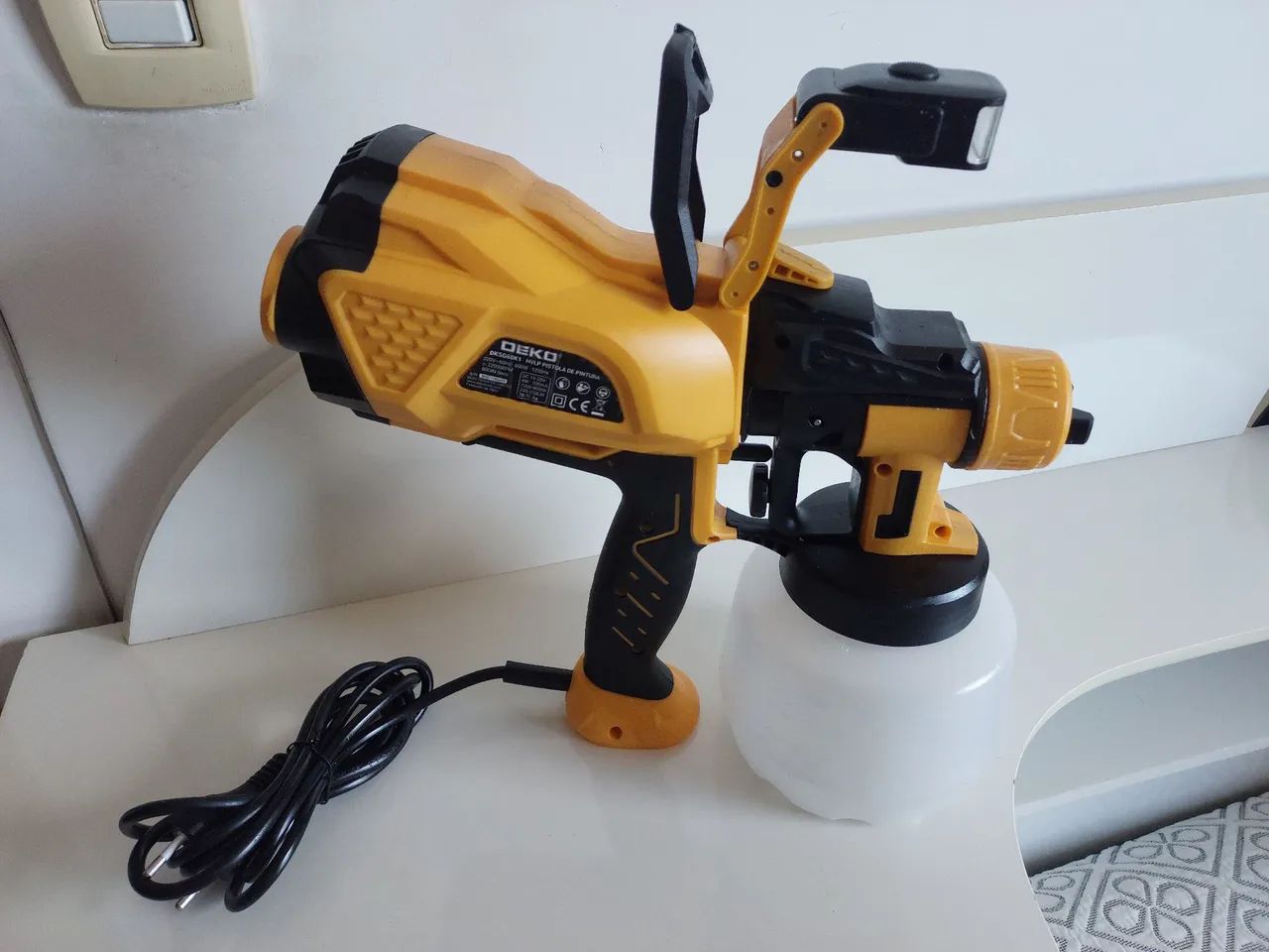 Pistola de pintura eletrica deko 220v - Foto 2