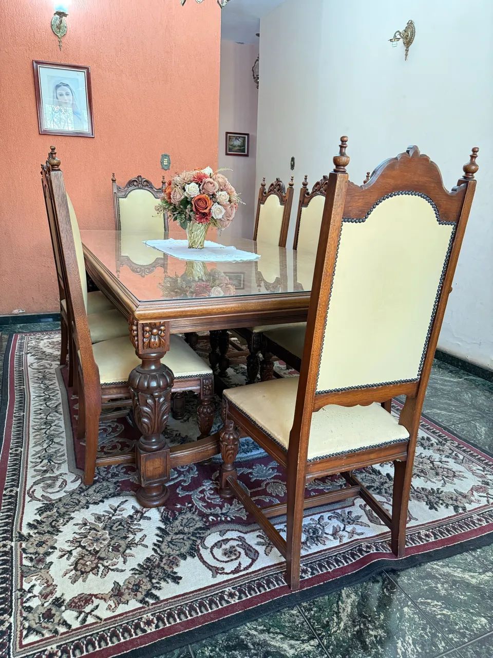 Conjunto de mesa de jantar vintage - Foto 2
