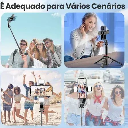 H'maston ZP-13 Pau De Selfie Tripé Retrátil Com Botão Bluetooth Suporte De Selfie Portatil