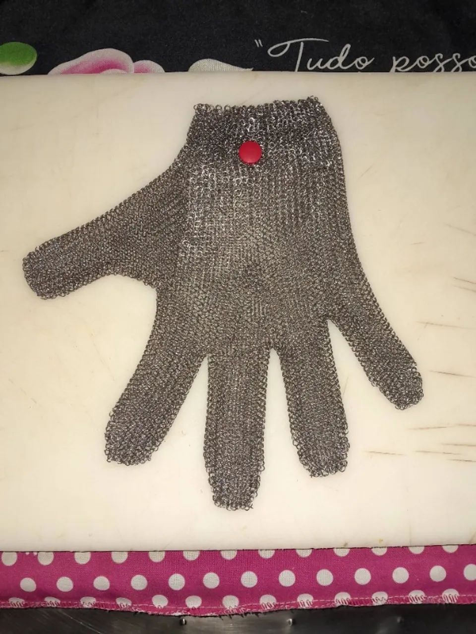 LUVA MALHA DE AÇO ANTI CORTE - Foto 4