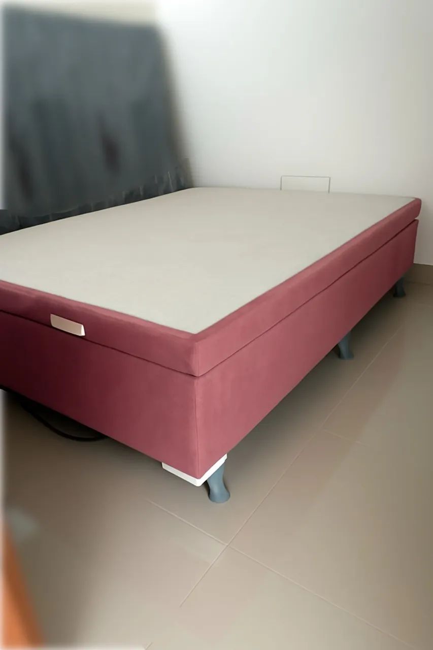 Base de Cama Bau Casal Pavia Rosa N3