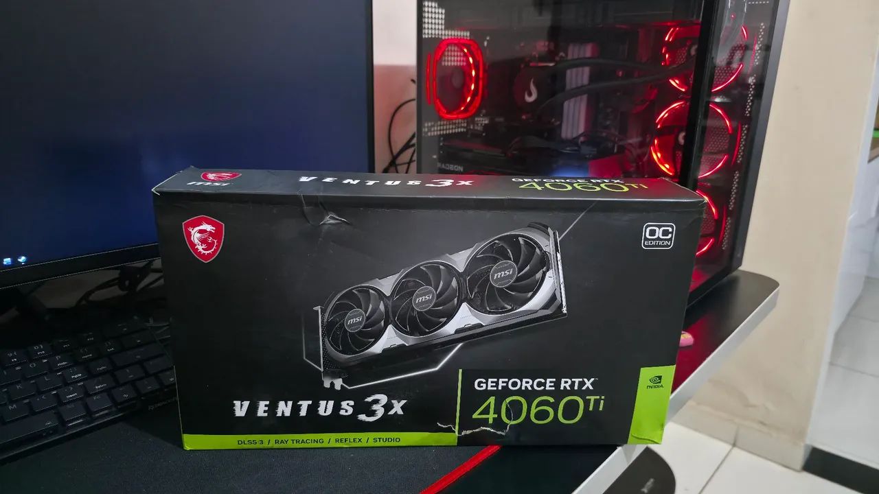 RTX 4060 TI Ventus 3X OC 8GB - Placas de Vídeo - Recanto das Emas