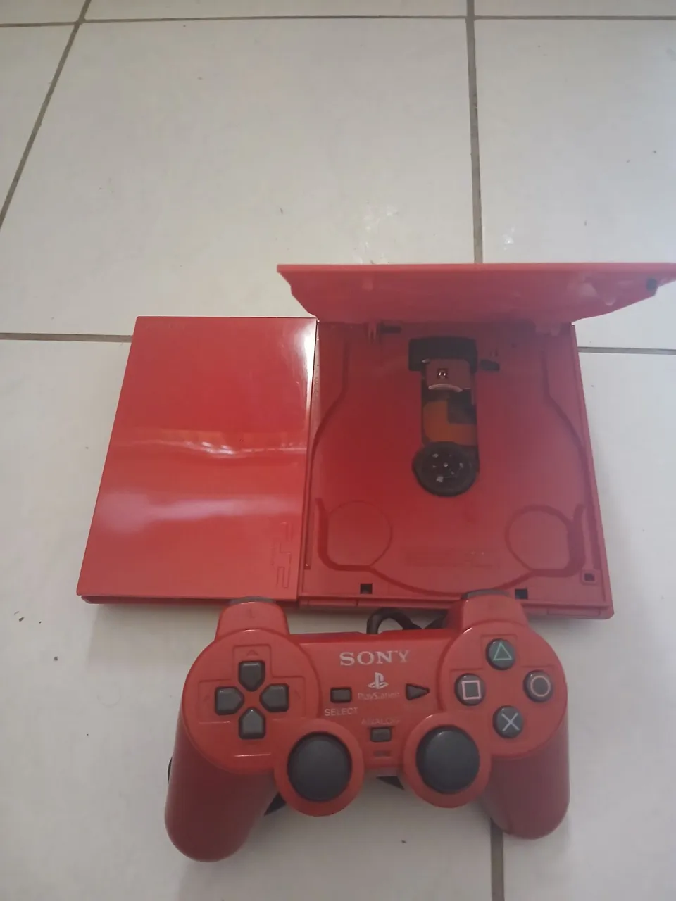 Playstation 2 Vermelho Completo LEIA TODO O ANUNCIO