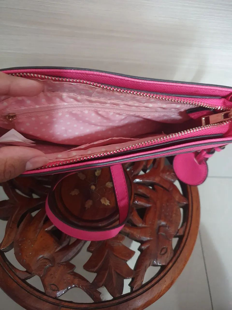 Bolsa Le Postiche rosa pink - Foto 2