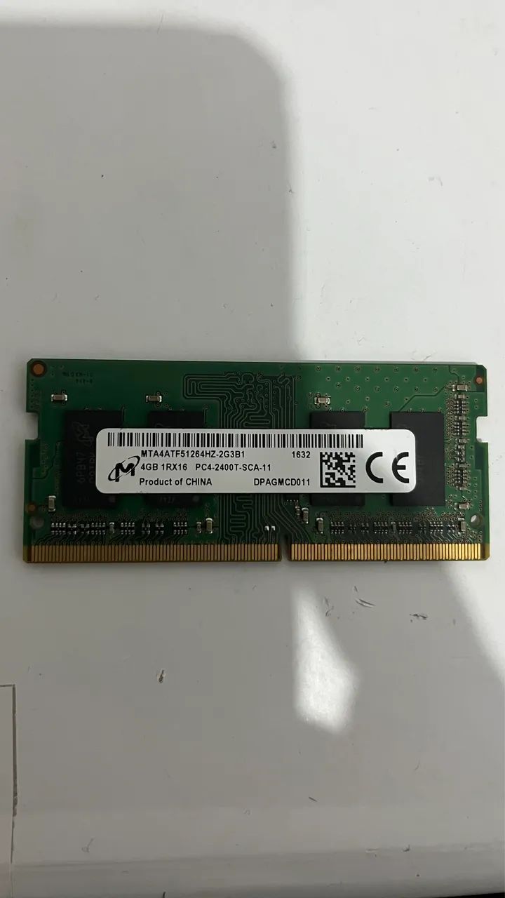Memória Notebook 4 GB DDR4
