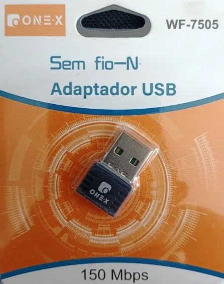 Adaptador Sem Fio USB Wifi 2.4GHZ - OneX WF-7505