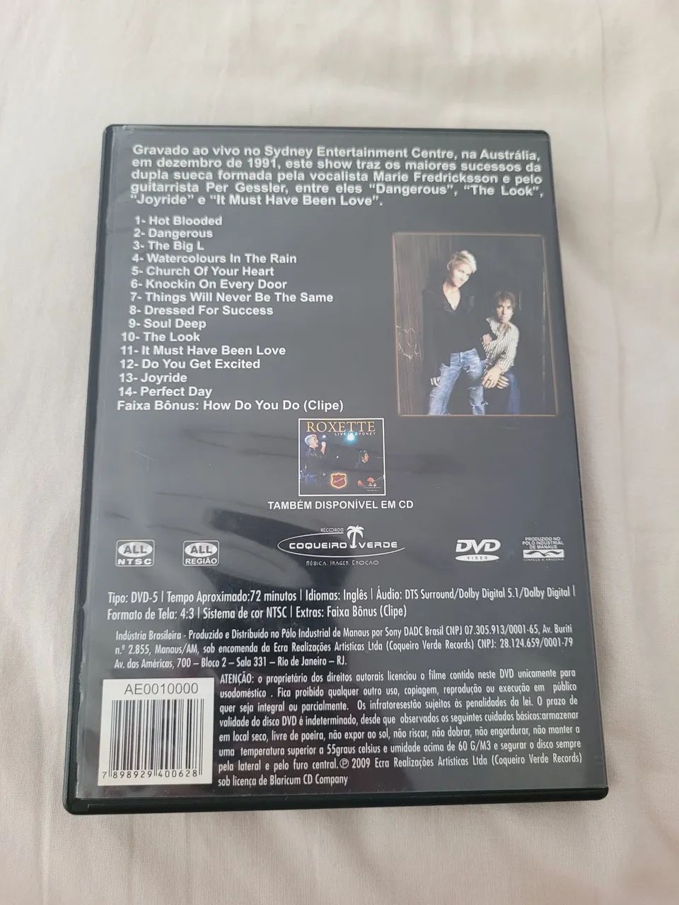 DVD Roxette Live In Sydney - Foto 2