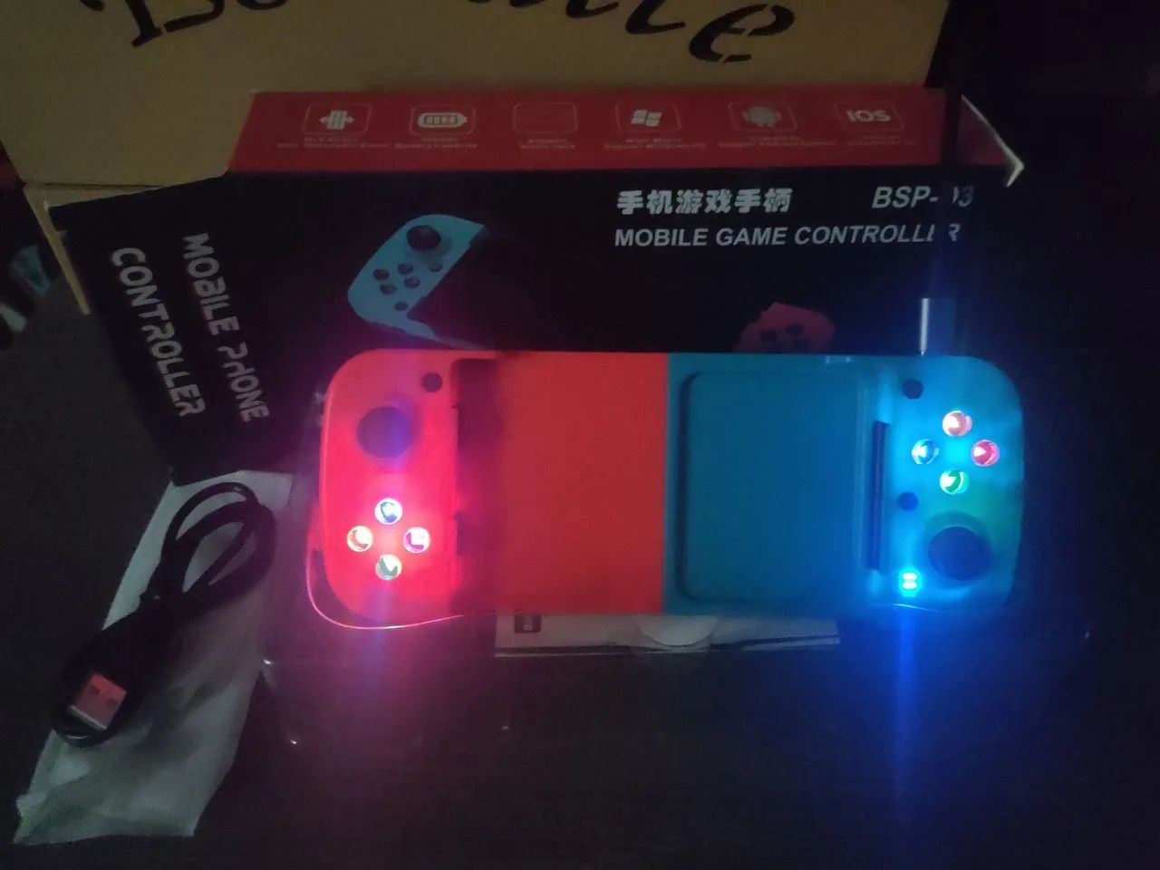 Controle Gamepad Bluetooth para Celular - Estilo Switch - Excelente Estado - Foto 5