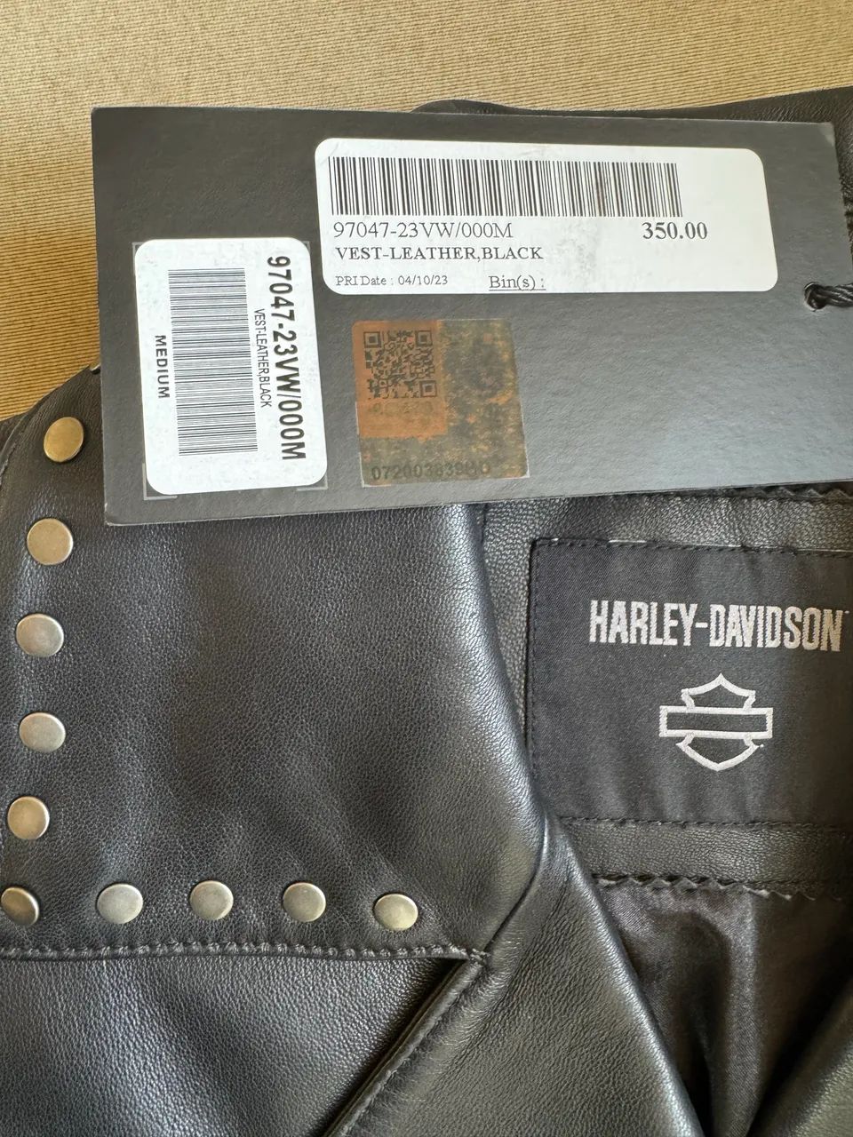 Maravilhoso Colete Original Harley Davidson - Foto 4