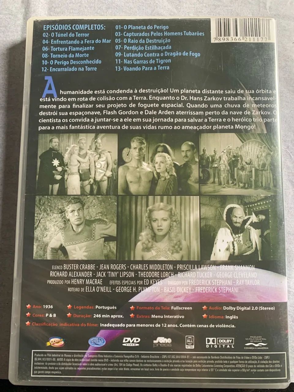 dvd flash gordon no planeta mongo original  - Foto 4