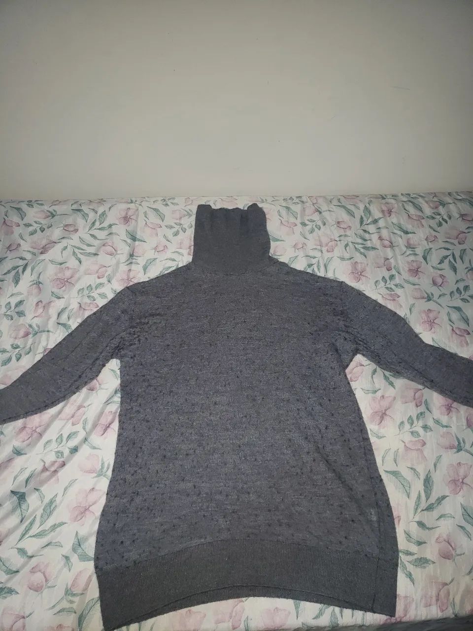 Moleton cinza gola alta M
