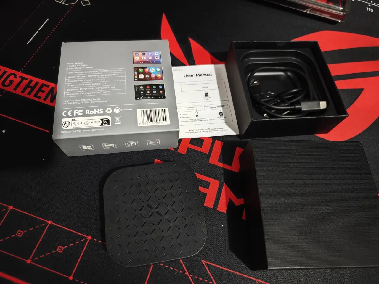 CarlinKit QCM2290 Android 11 Caixa de Streaming Carplay  - Foto 2