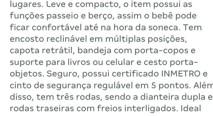 Carrinho de bebê Cosco Jety - Foto 5