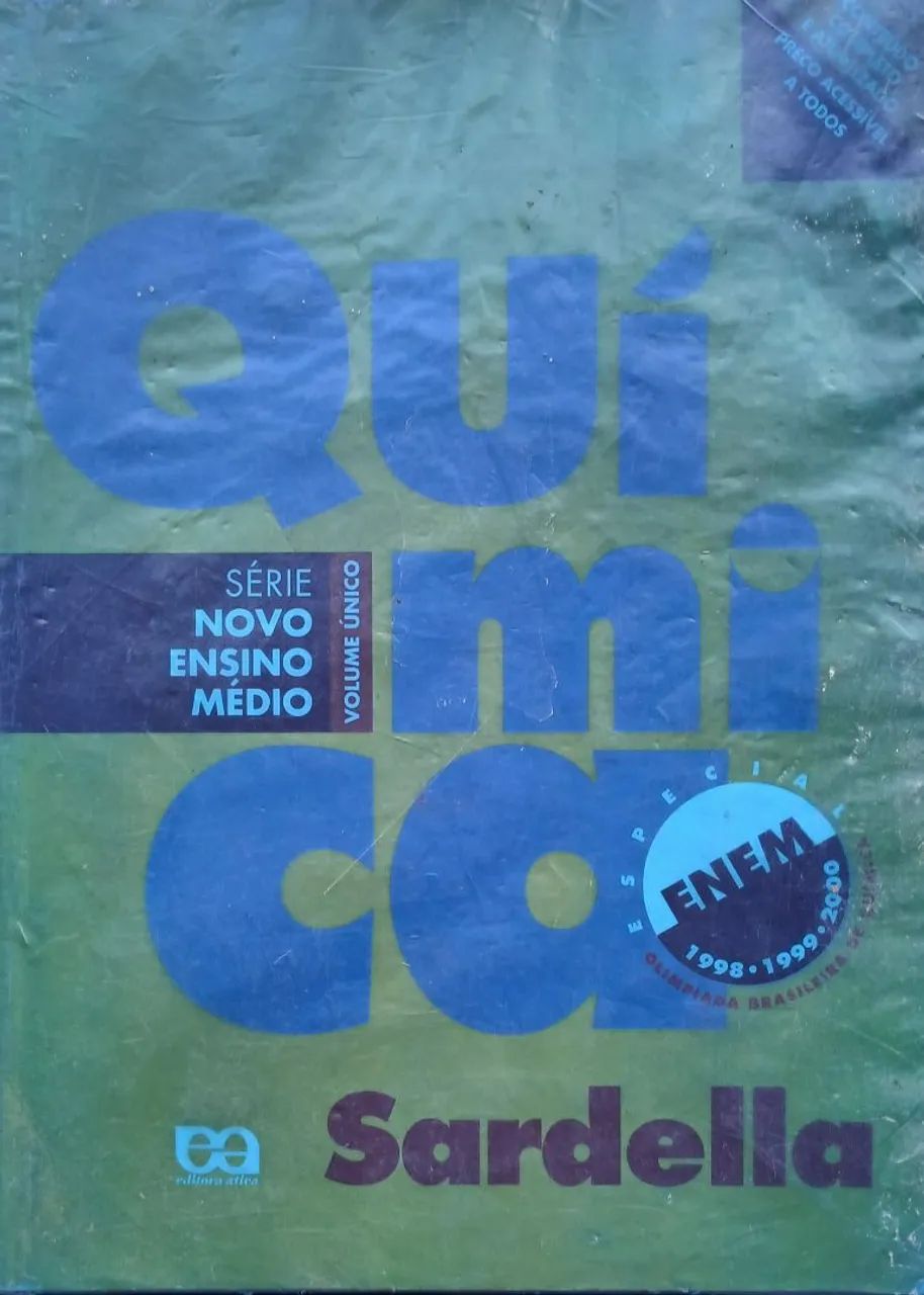 Livro de Química Sardella volume único 