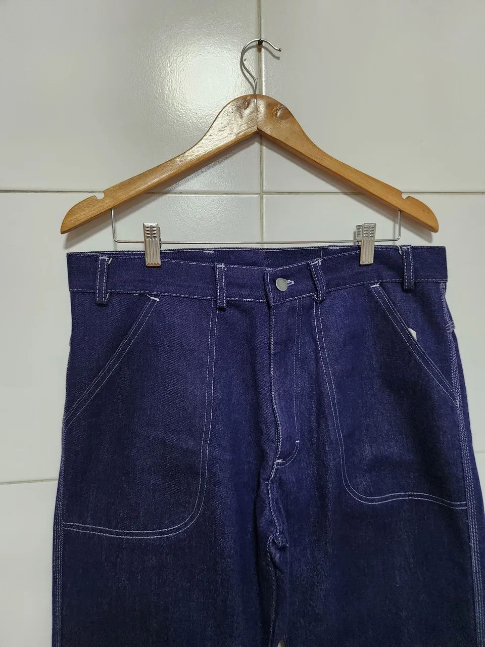 Calca jeans reta 44 - Foto 2