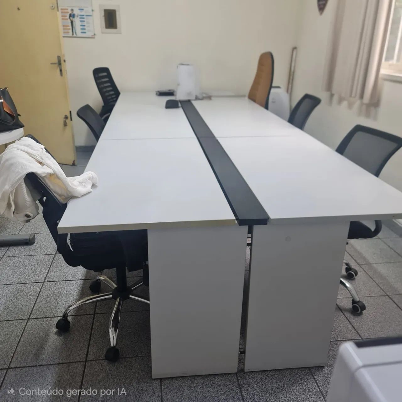 Mesa de escritório com 6 baias  - Foto 4