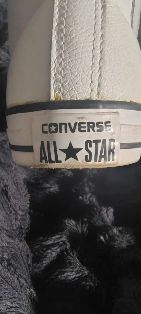 Converse Chuck Taylor All Star De couro, Branco - Foto 3