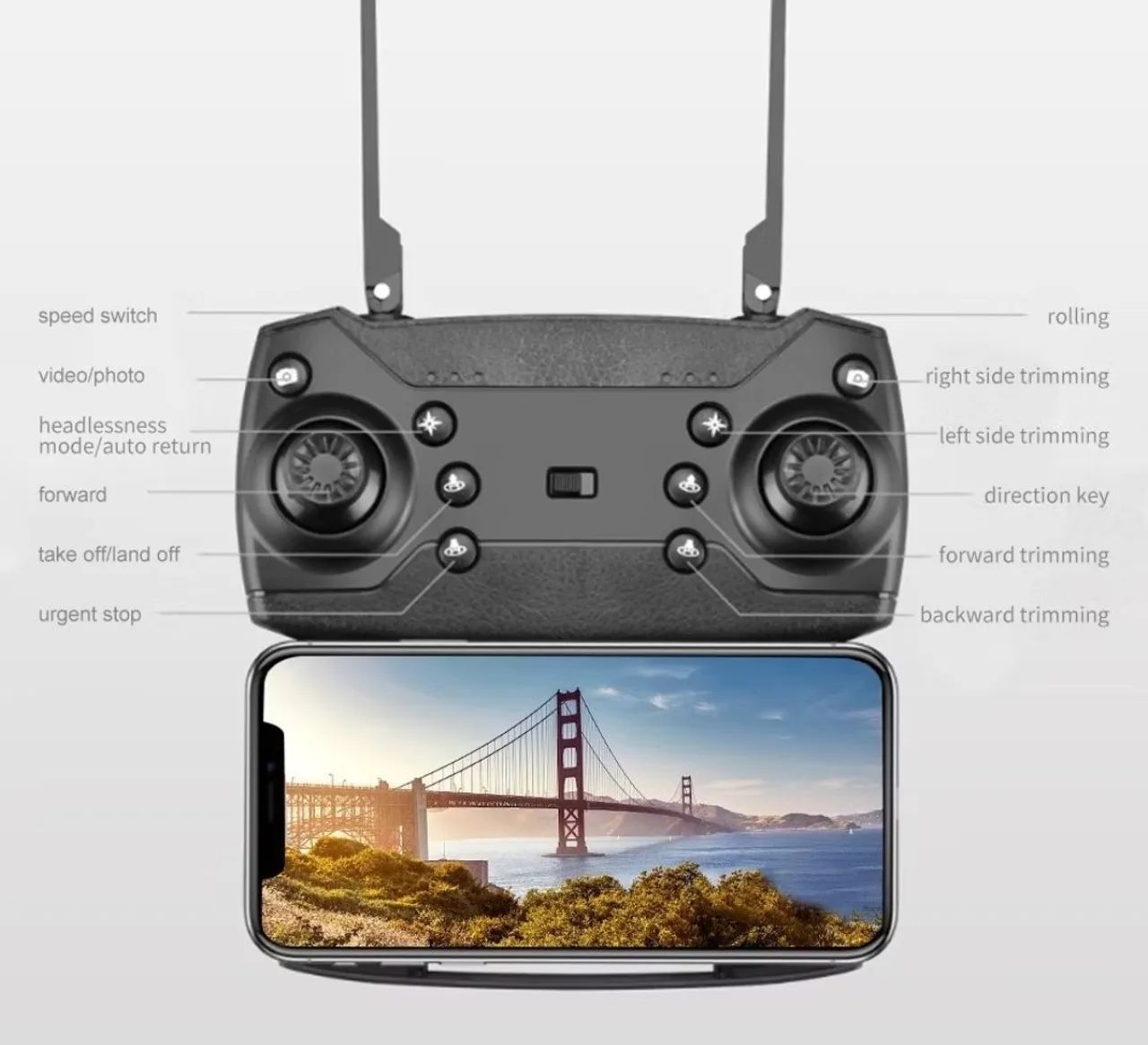 Drone e88 pro com controle  - Foto 2