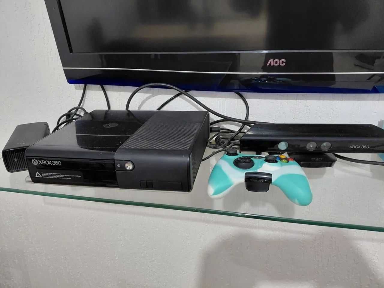 Xbox 360 super slim com kinect