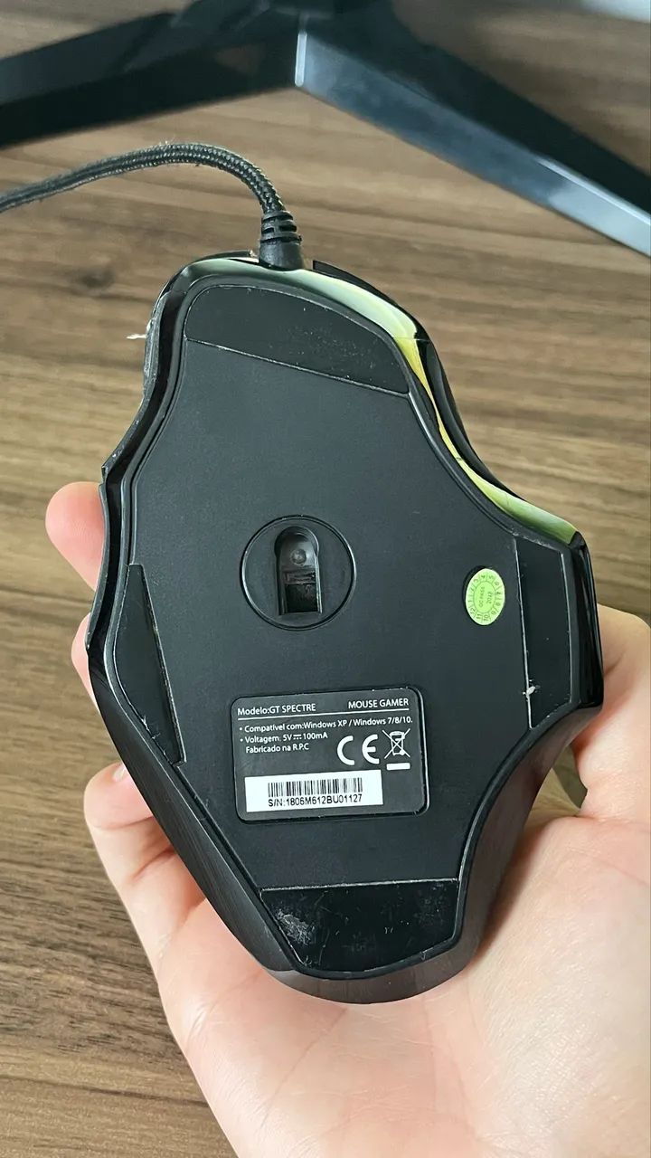 Mouse Gamer Goldentec GT Spectre Com LED usado - Foto 3