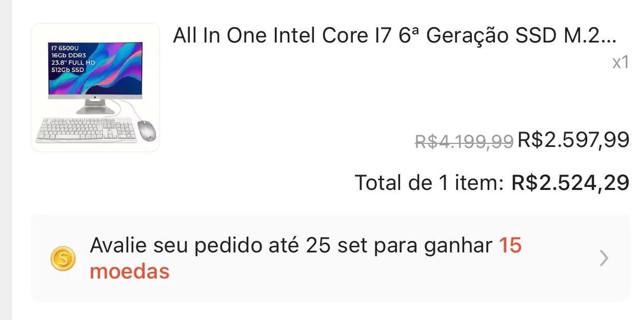 ALL IN ONE COMPUTADOR COMPLETO SÓ NA TELA - Foto 4
