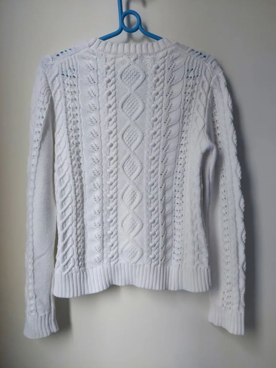 suéter brooks brothers branco tricot m - Foto 4