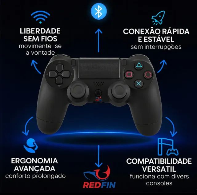 Controle sem fio PS4  - Foto 2