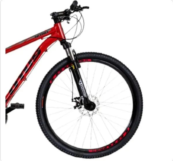 BICICLETA ARO 29 VERMELHA/ PRETO  - Foto 3