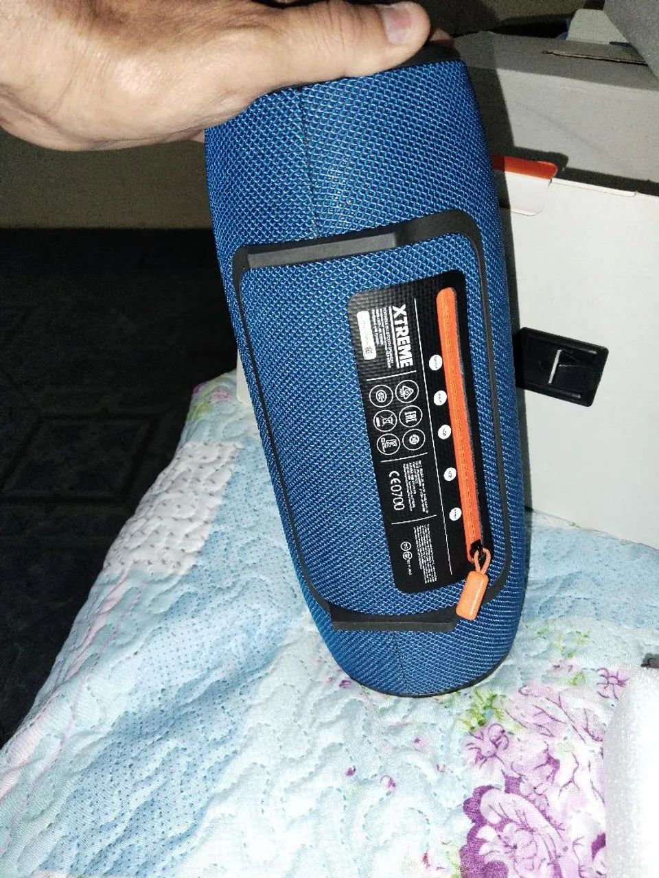 caixa de som extreme com bateria nova Panasonic células 3450 maprs - Foto 4