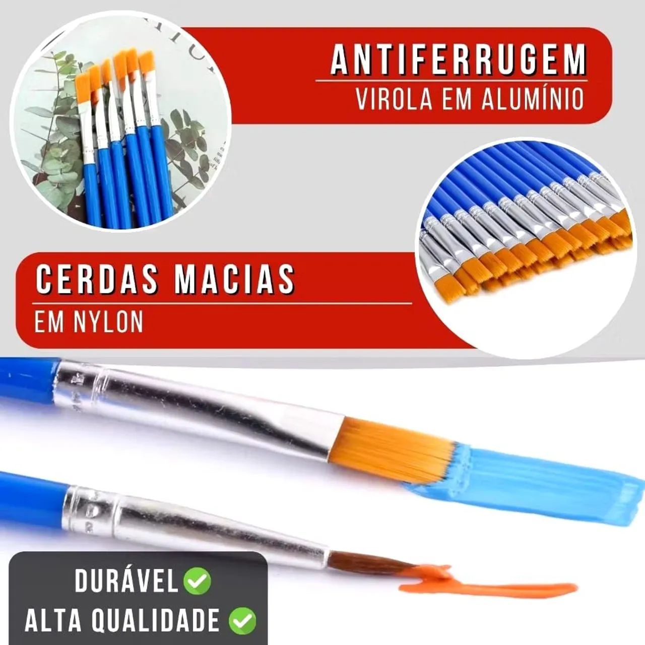 Pincéis para pintura artística 50 unidades - Foto 3