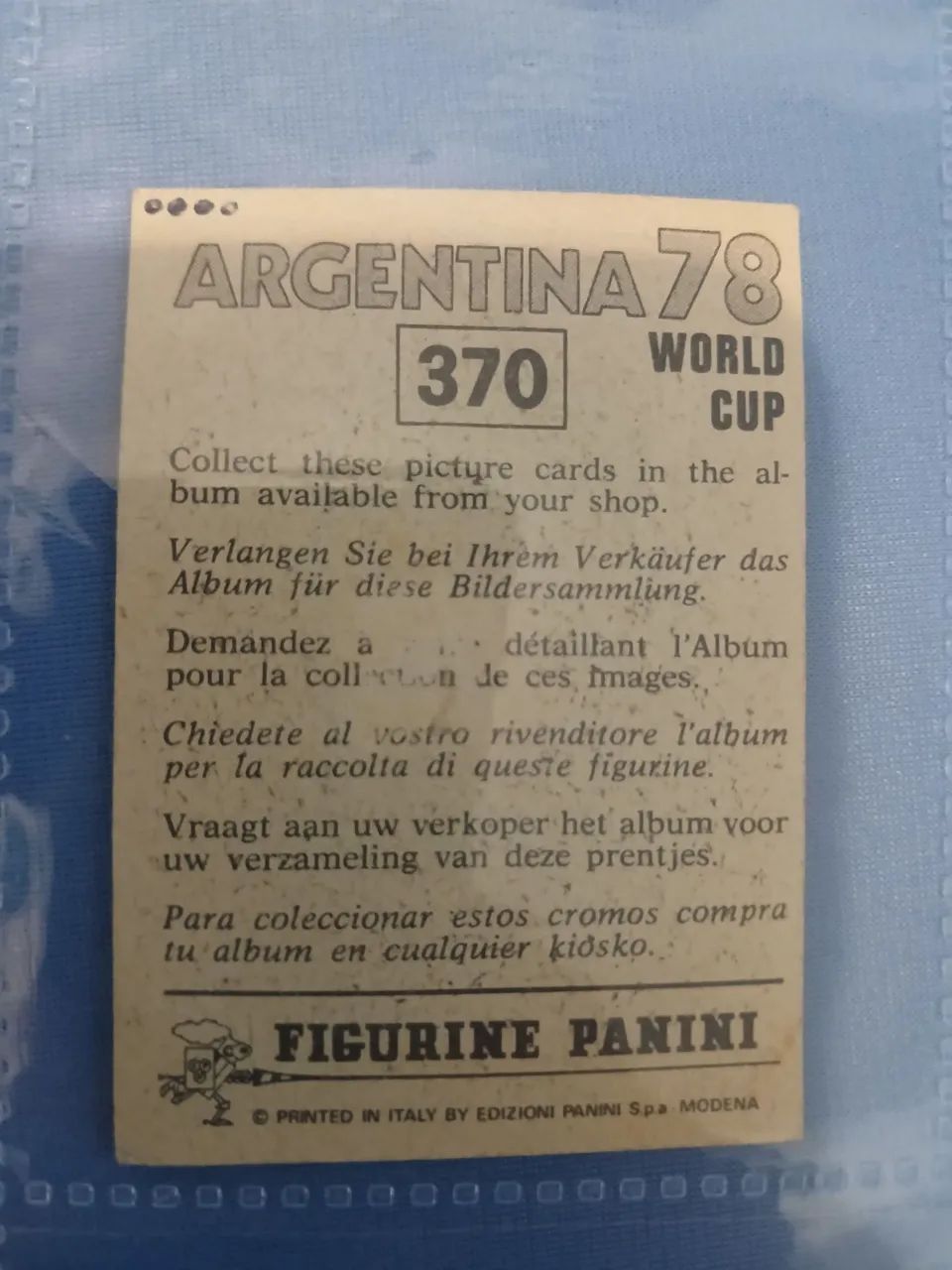 Figurinha Original da Copa de 78 Panini - Foto 2