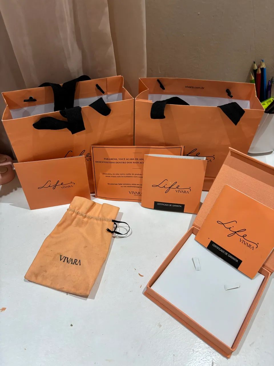 Kit 2 Pulseiras Vivara Life + Berloque Prata 925 - Foto 3